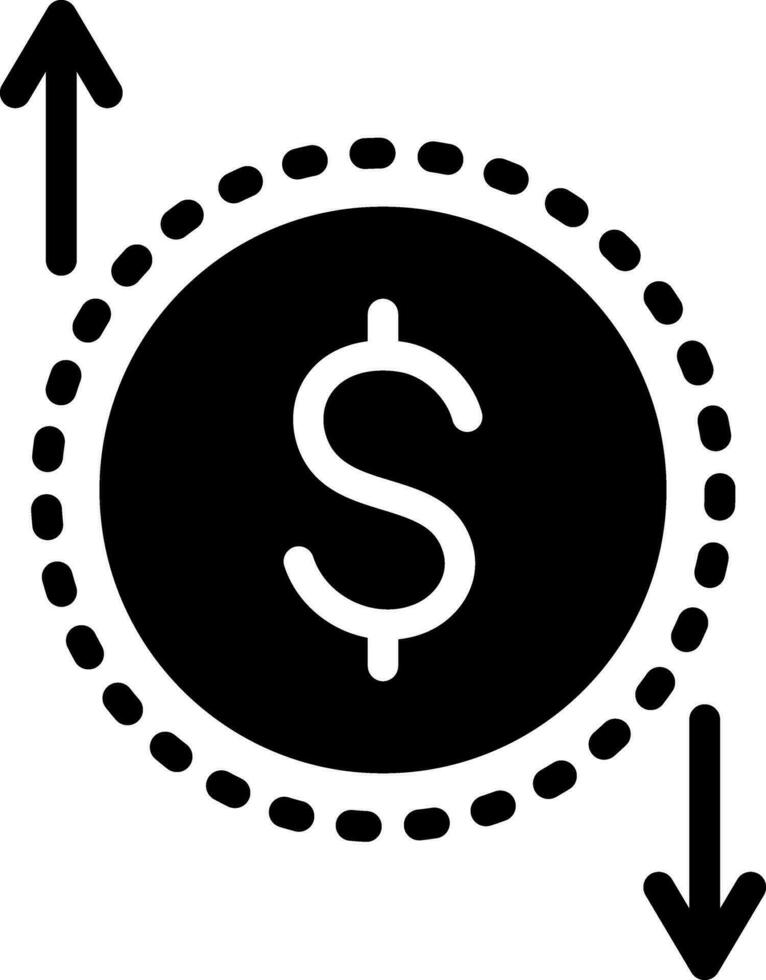 solid icon for investment vector