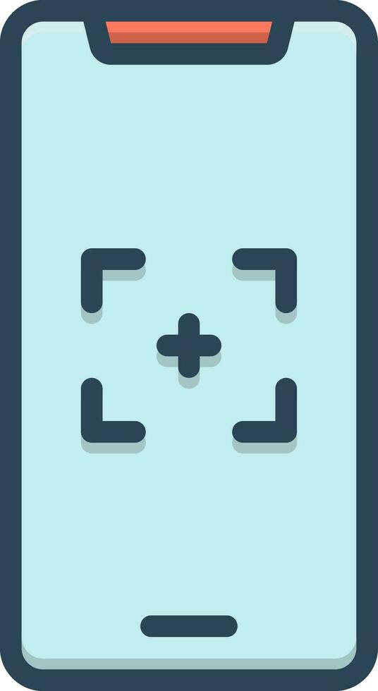 color icon for print screen vector