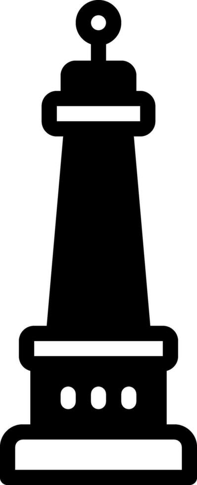 solid icon for monument vector
