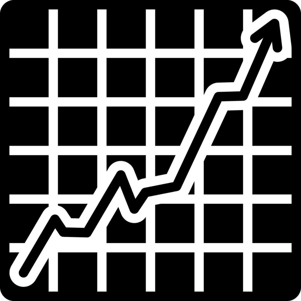 solid icon for graph vector