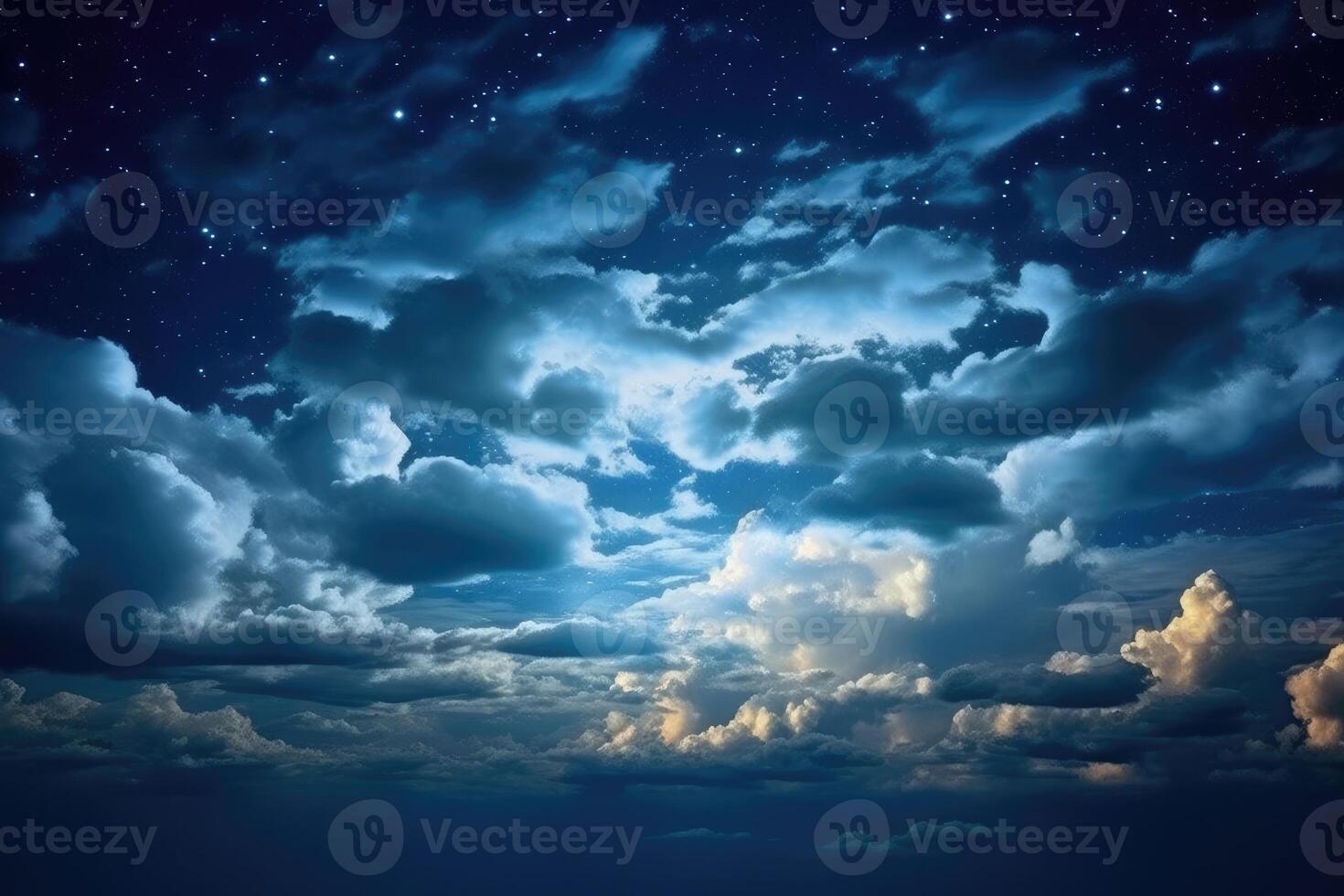 beautiful sky and clouds night photography photo