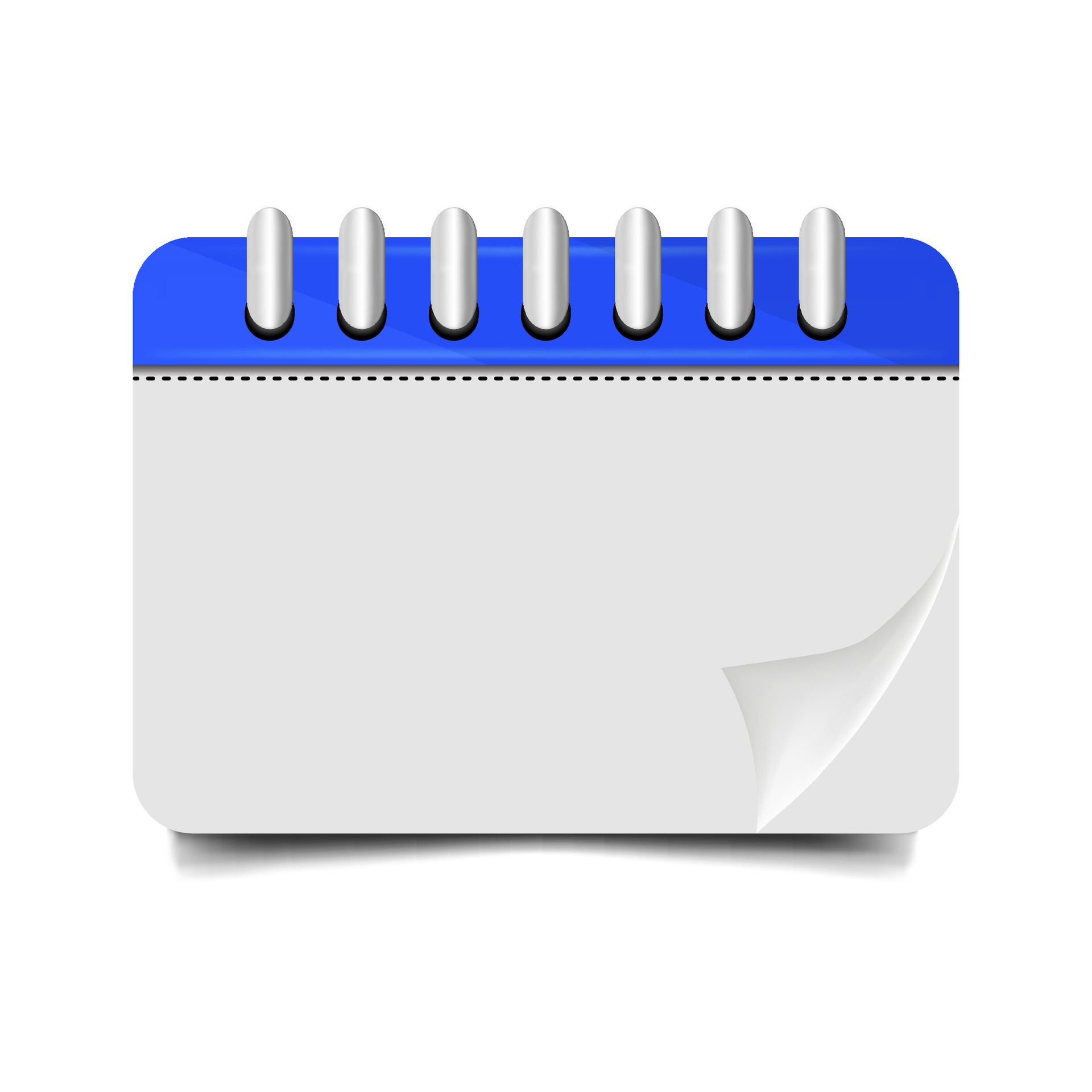 Desk calendar mockup template, wall calendar. Vector illustration of a