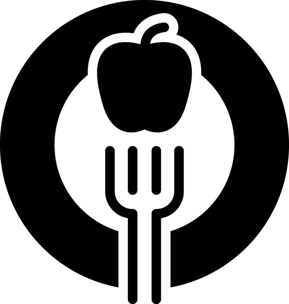 solid icon for diet vector