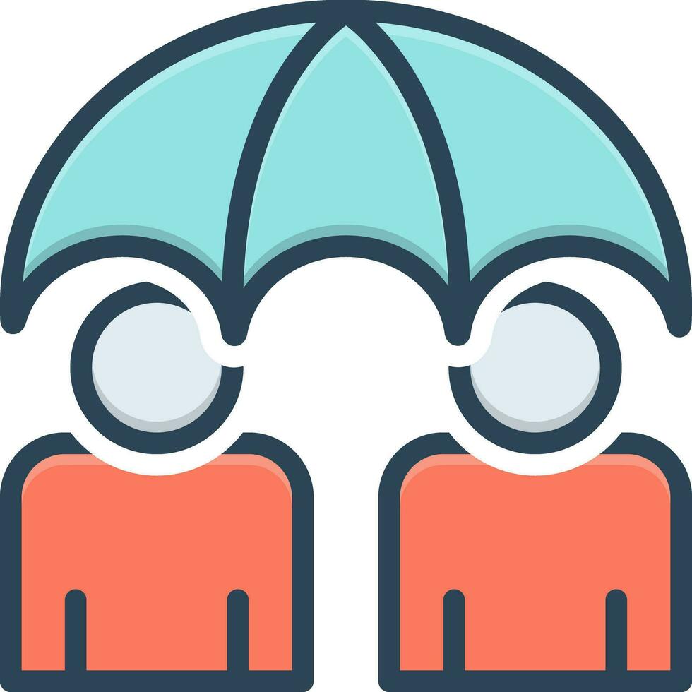 color icon for permanent vector
