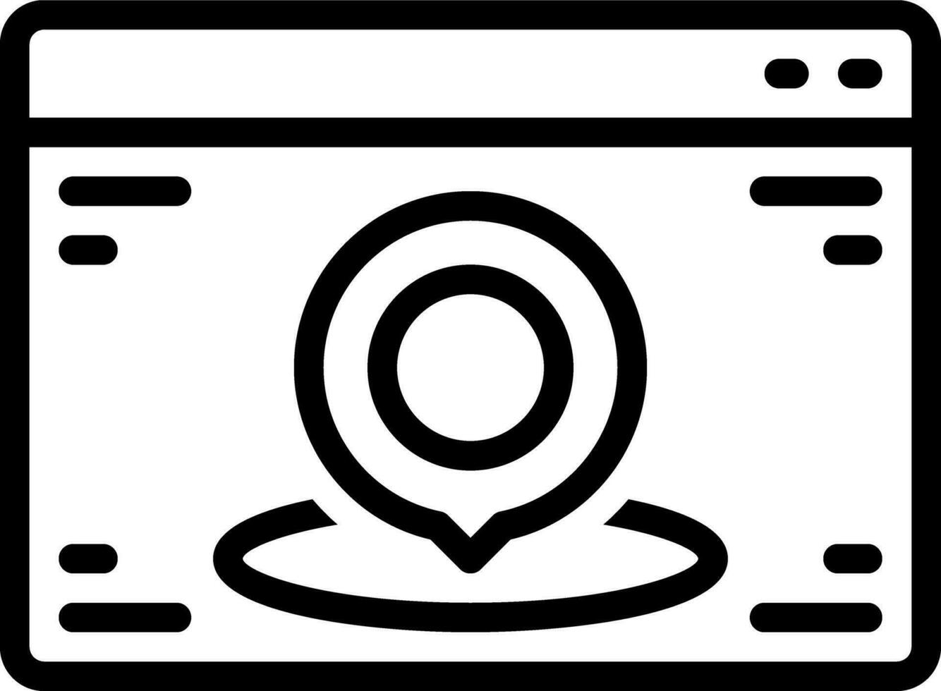 line icon for located vector