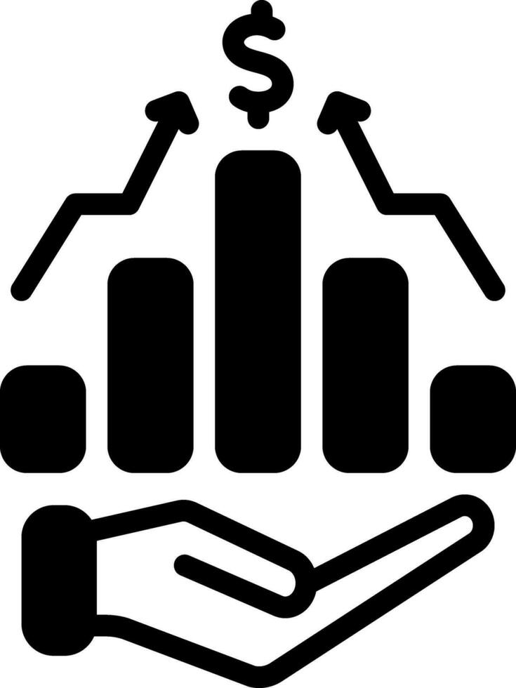 solid icon for proceeds vector