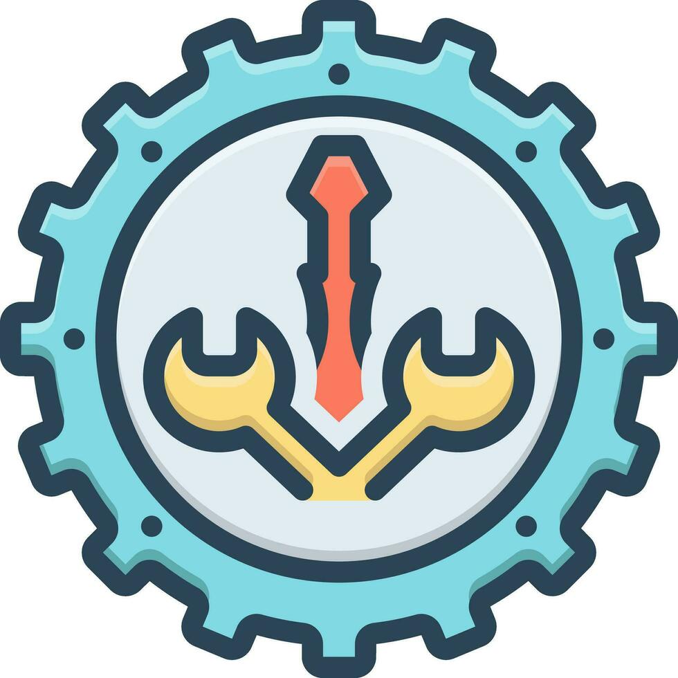 color icon for configured vector