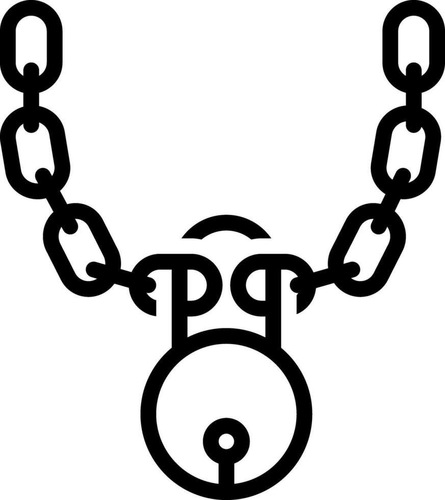 línea icono para cadenas vector