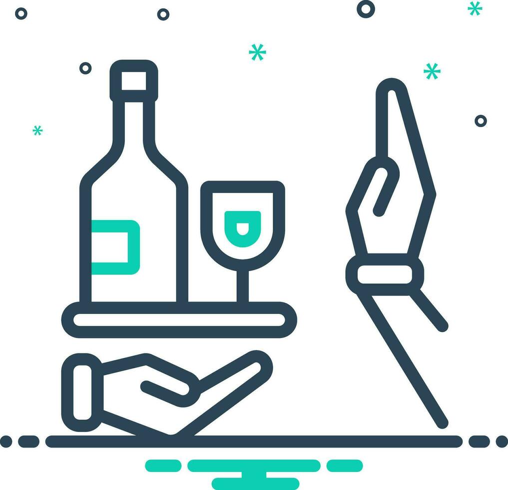 mix icon for avoid vector