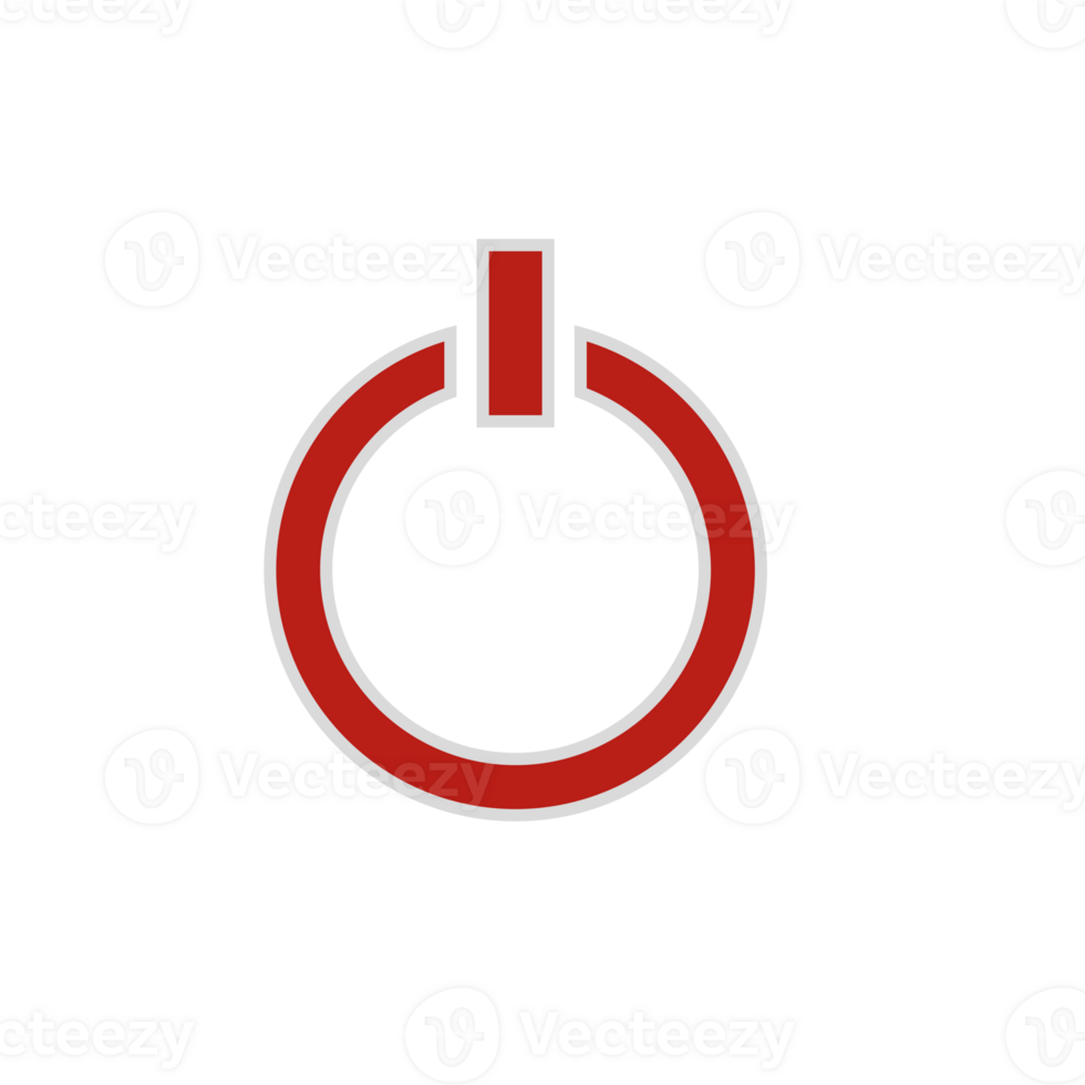 On, off power icon. Energy switch symbol. Circle button with flat web icon png