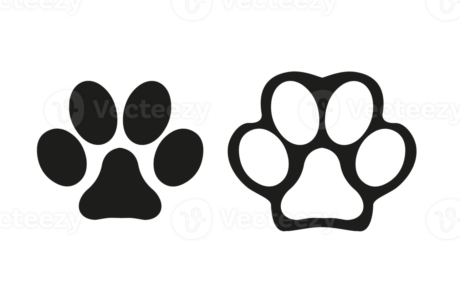 Dog print or cat print icon for animal apps, website, or other creative design png