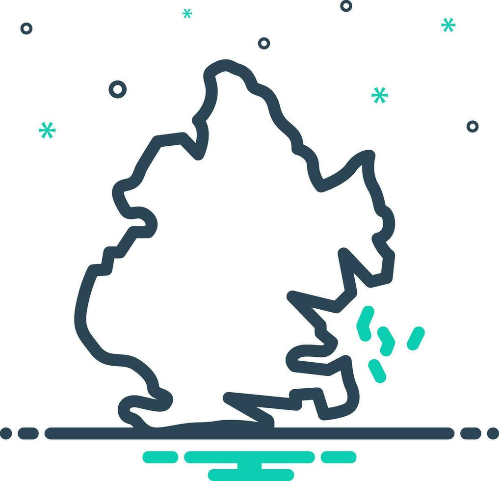 mix icon for brooklyn vector