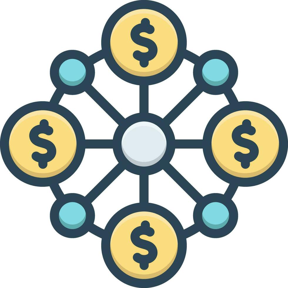 color icon for multiple vector