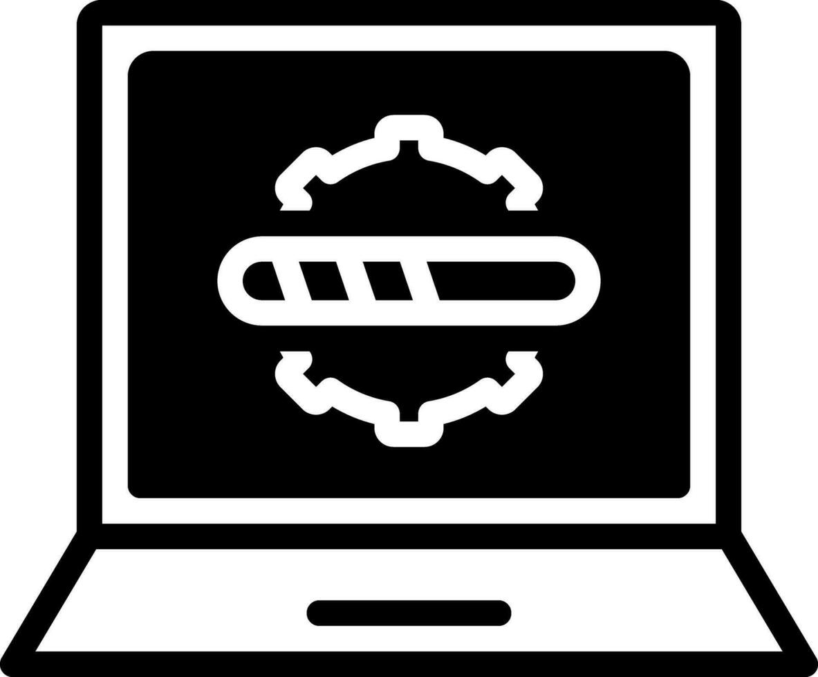 solid icon for progress vector