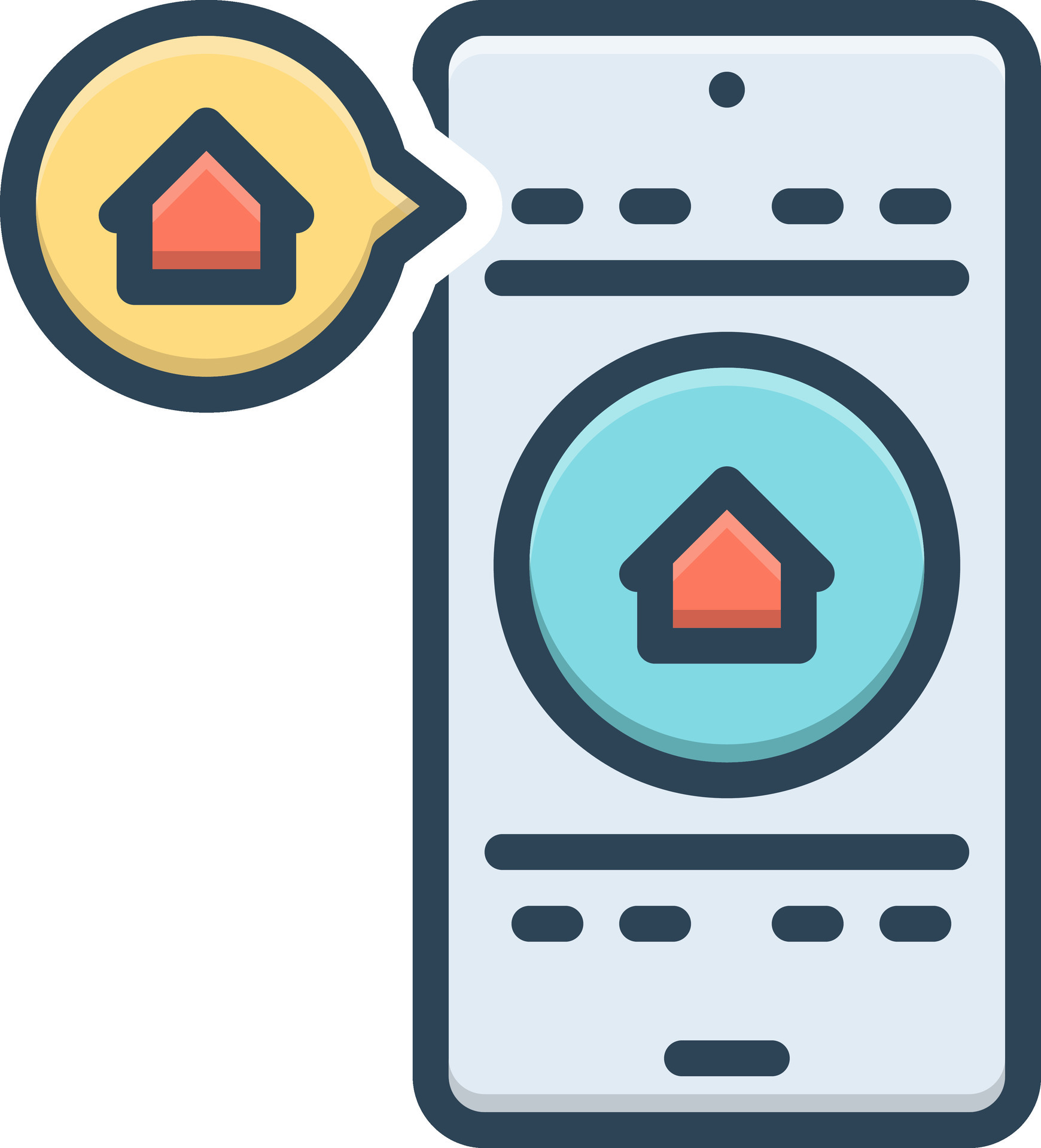 color icon for homepage 25036824 Vector Art at Vecteezy