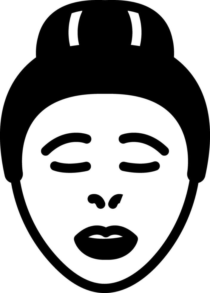 solid icon for skin vector