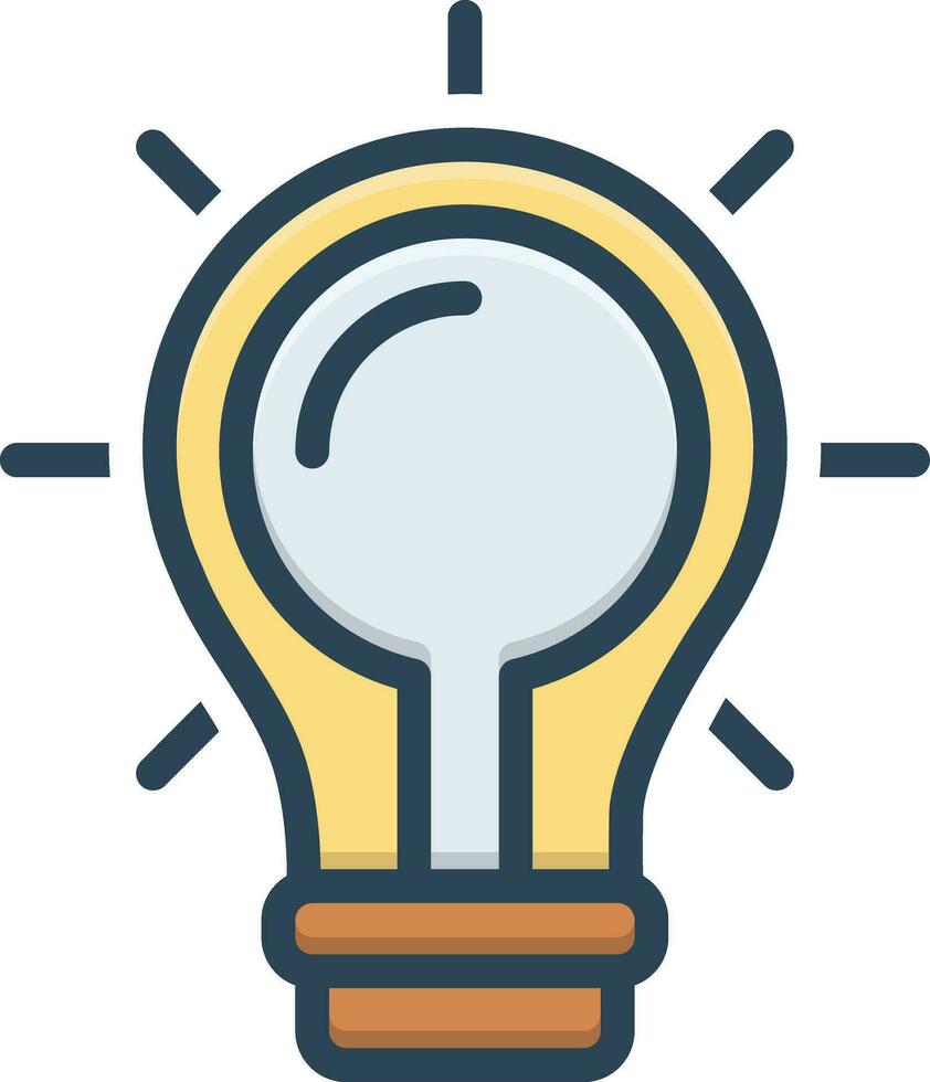 color icon for find a solution vector