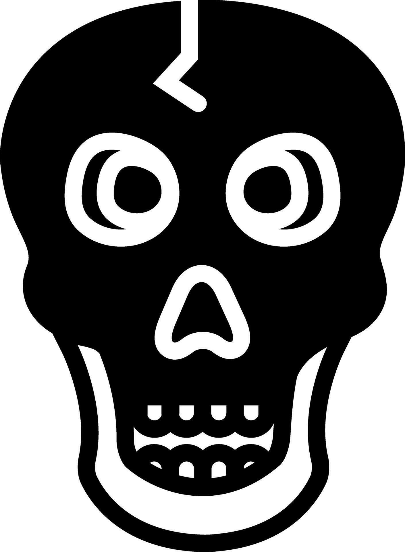 solid icon for skull 25036971 Vector Art at Vecteezy