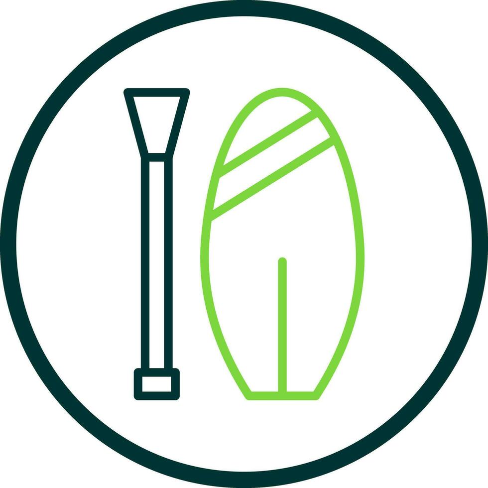 Paddle board Vector Icon Design