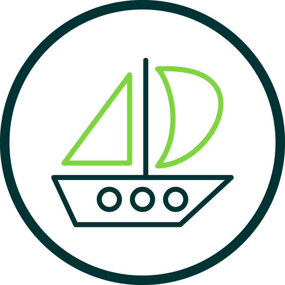Catamaran Vector Icon Design