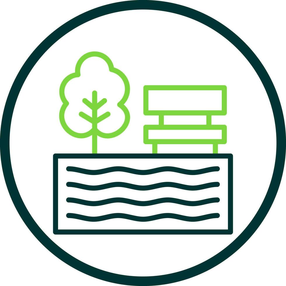 Lake Vector Icon Design