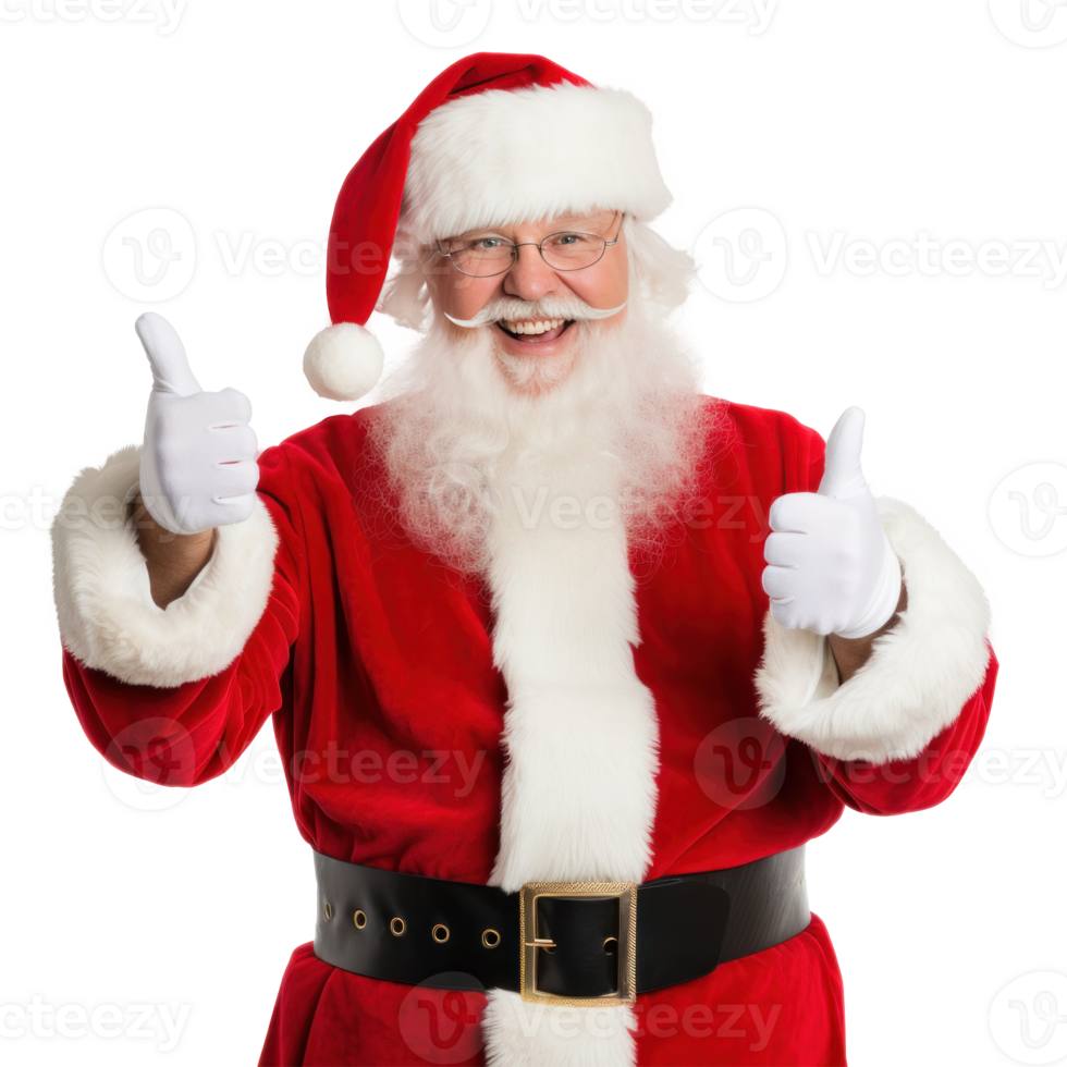 Santa Claus making a gesture isolated. Illustration png