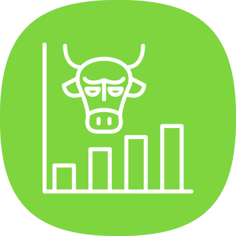 Bull market Vector Icon Design