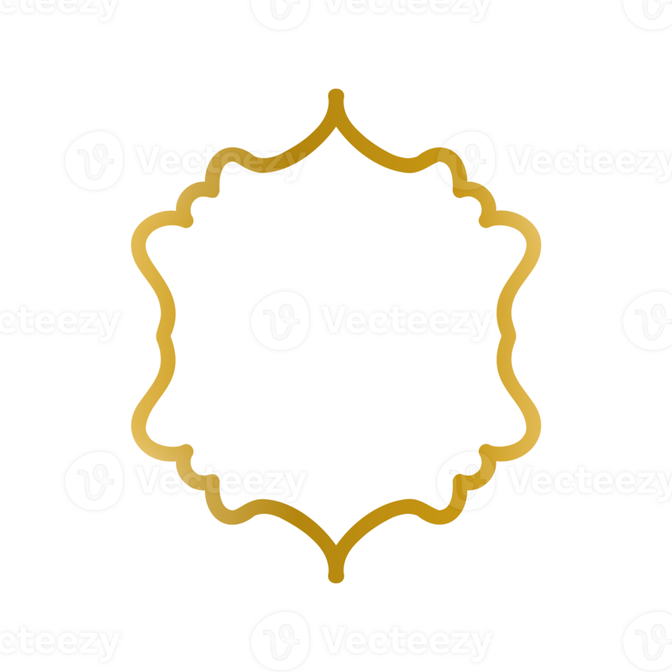 golden ornament frame png