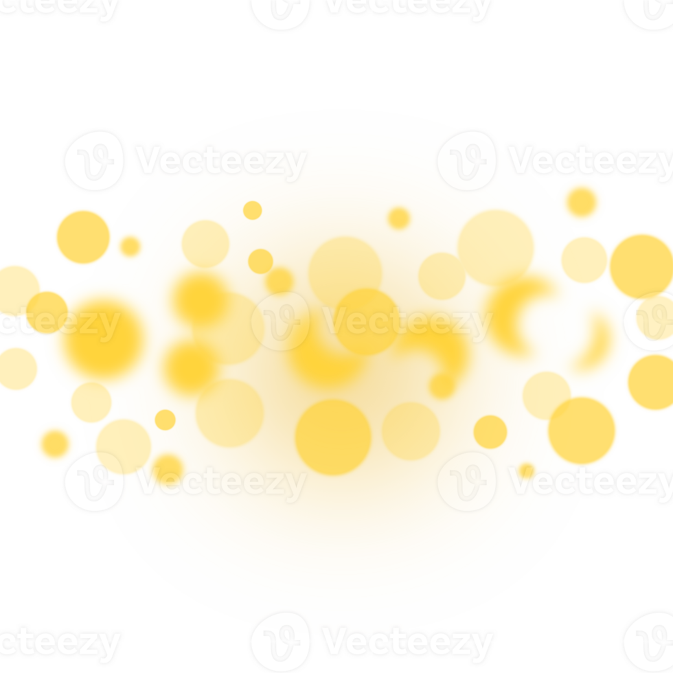 gouden licht met bokeh Effecten png