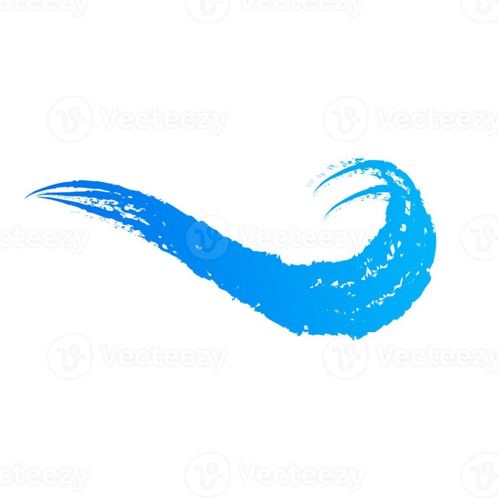 blue wave brush png