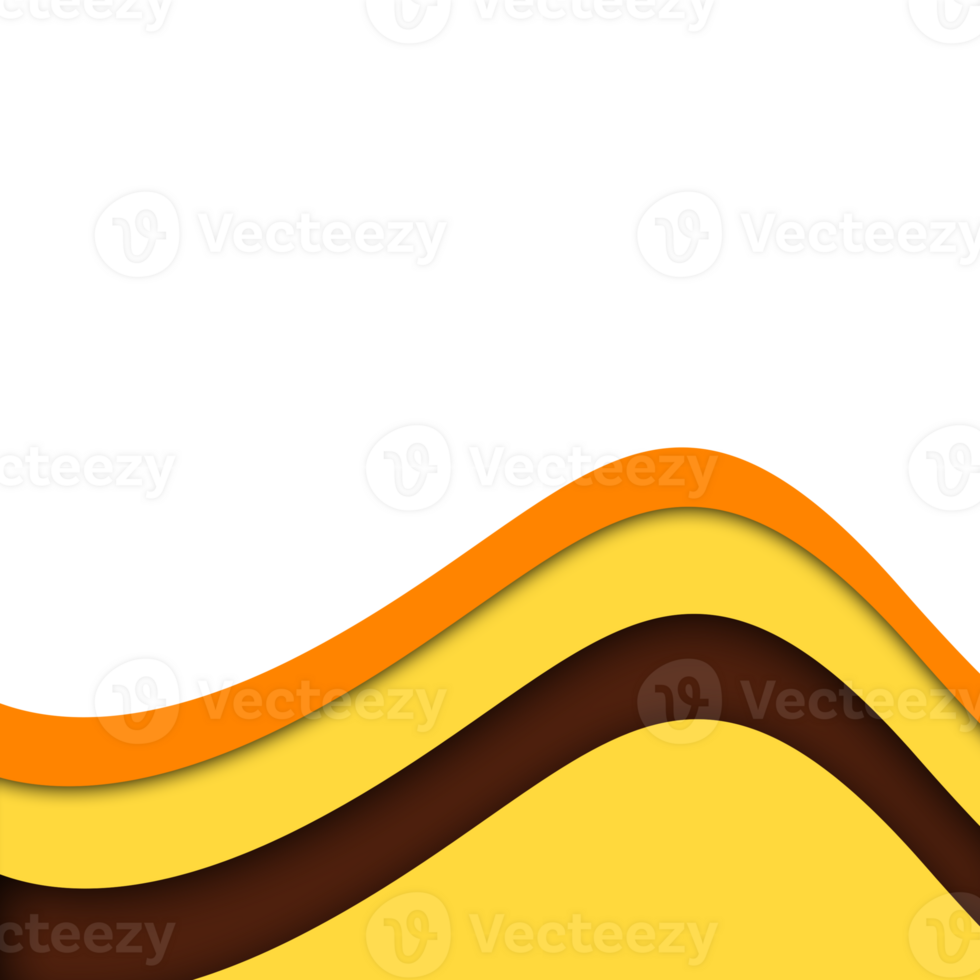 paper cut wavy shapes png