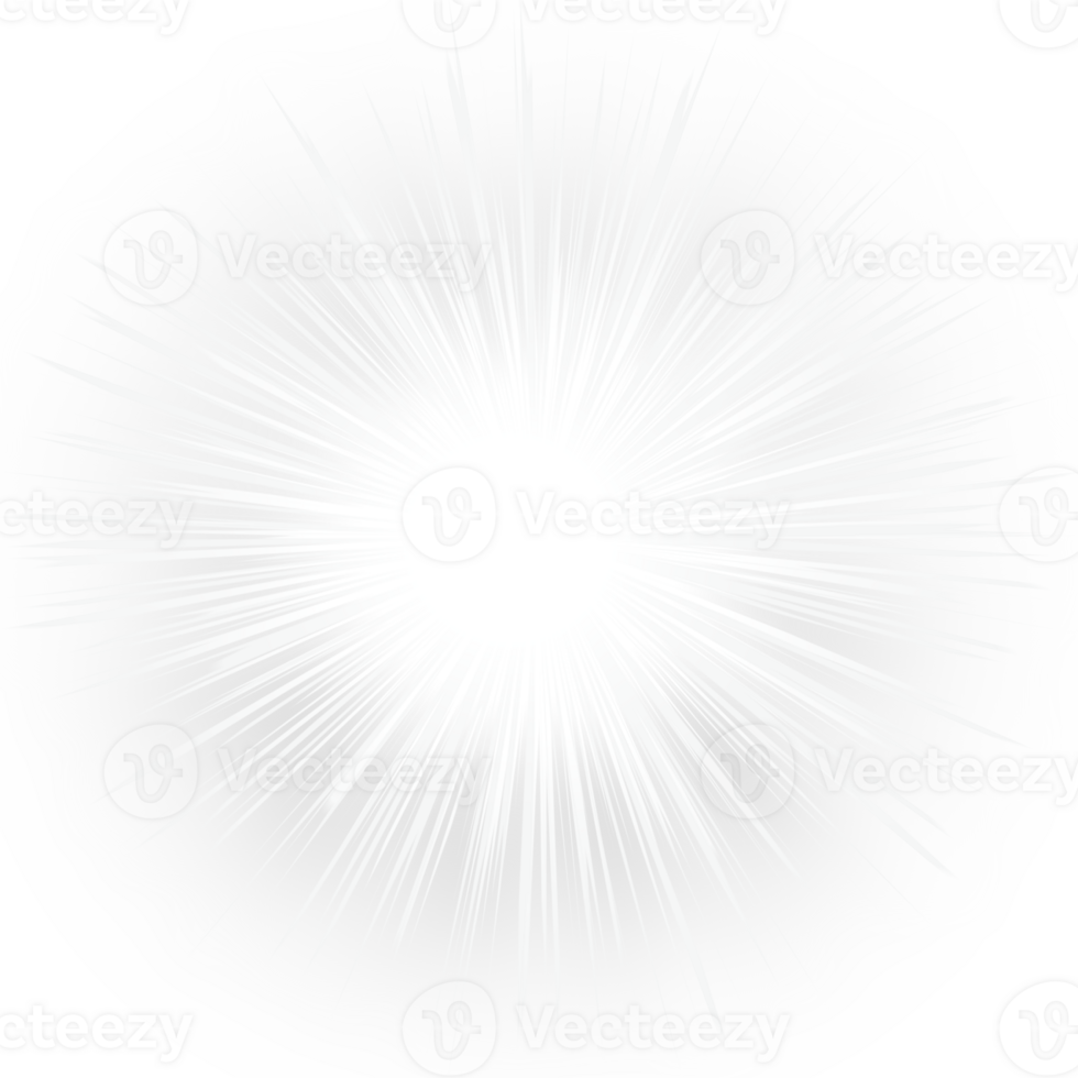 white rays glow light effect png