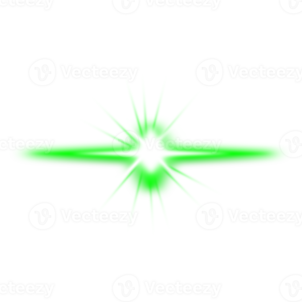 lueur vert lumière effet png