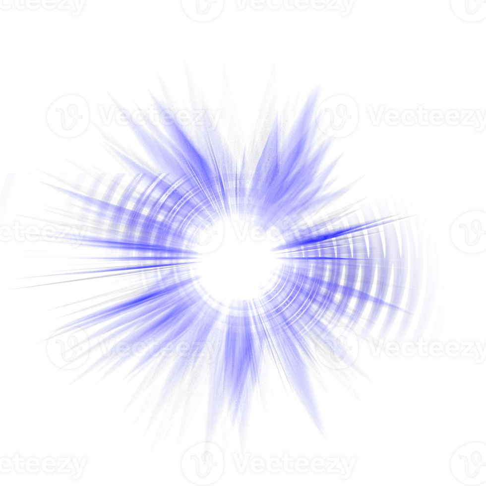 efecto de luz azul png