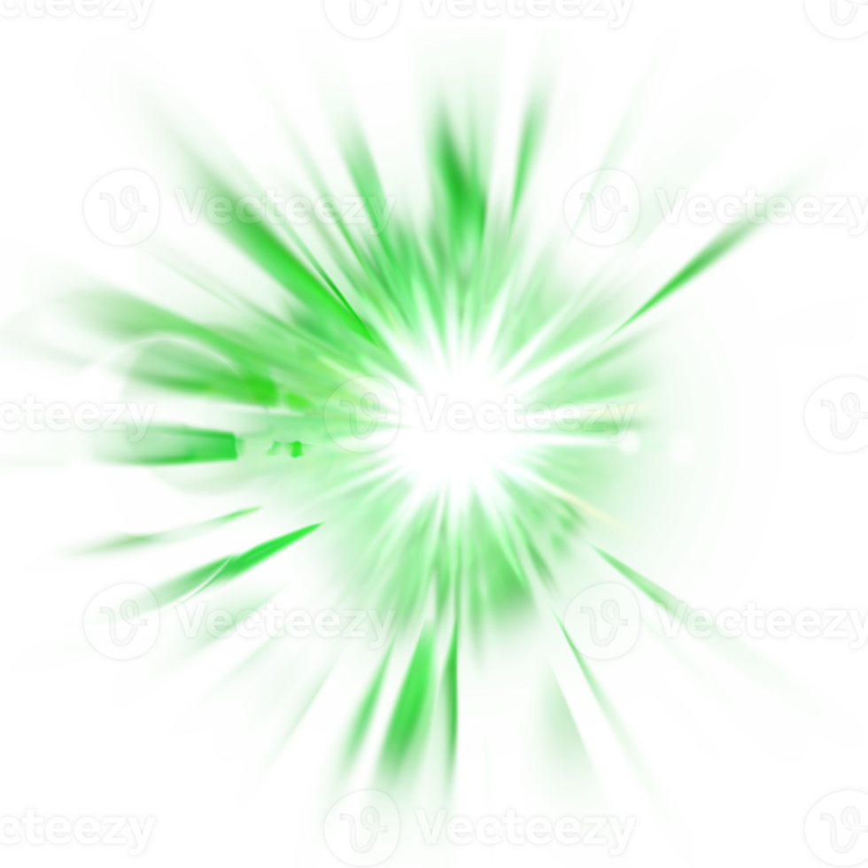 glow green light effect png