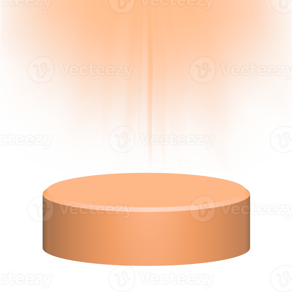 pódio com luz efeito png