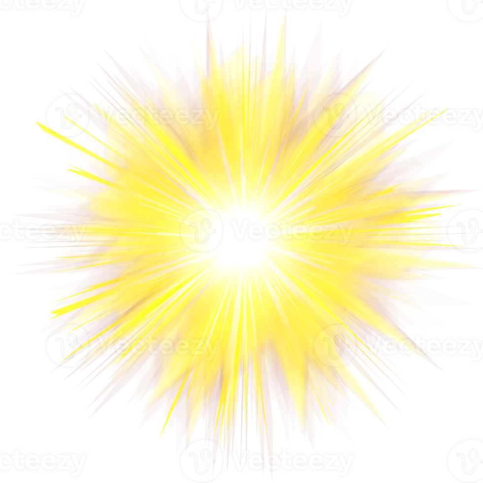 sun lens flare light effect png