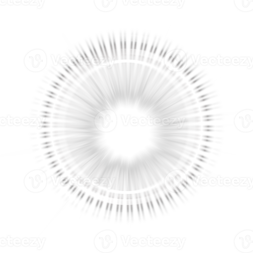 white rays glow light effect png