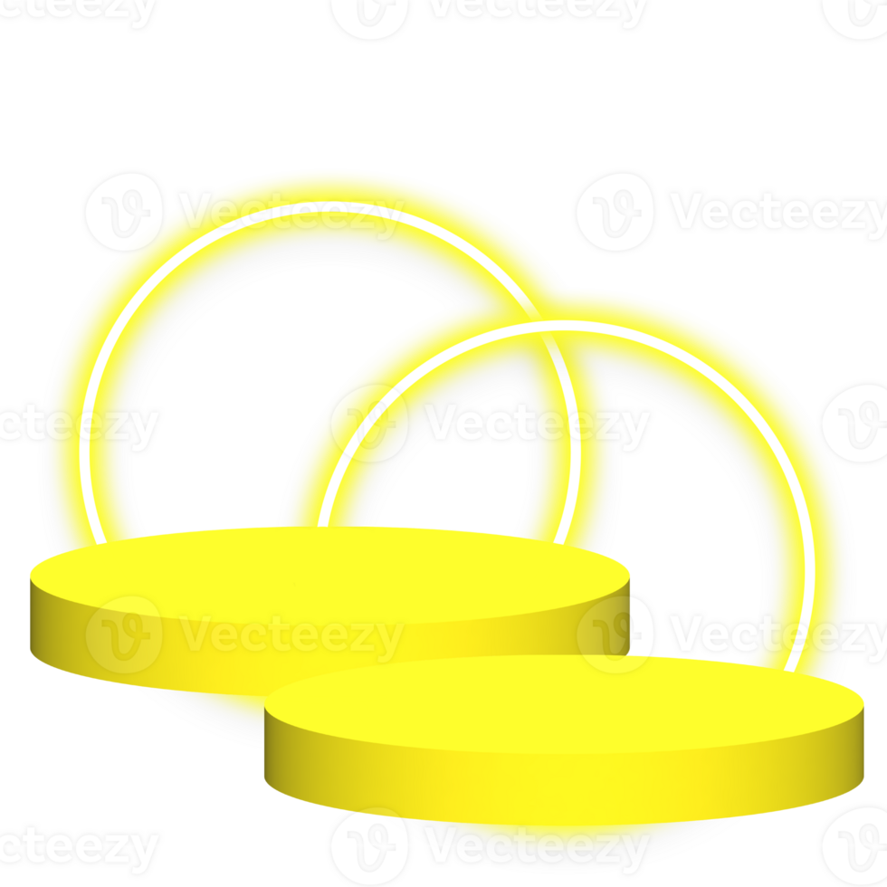 podium with neon png