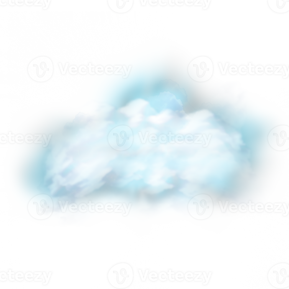 blue cloud isolated png