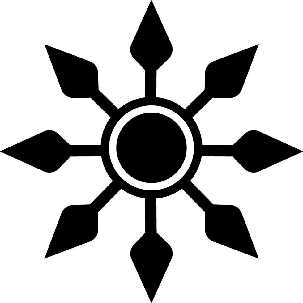 Spinner icon with many arrow in illustration. vector