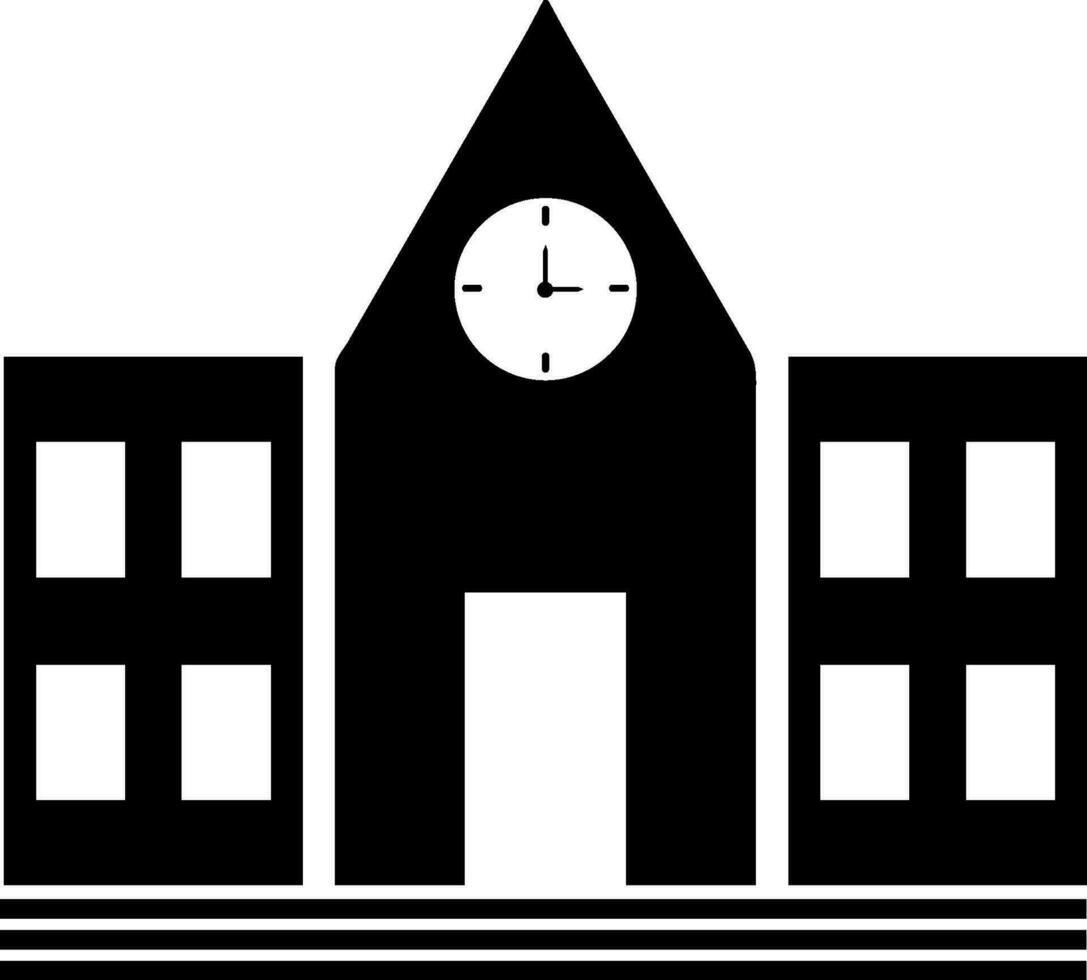 vector ilustración de un colegio edificio.