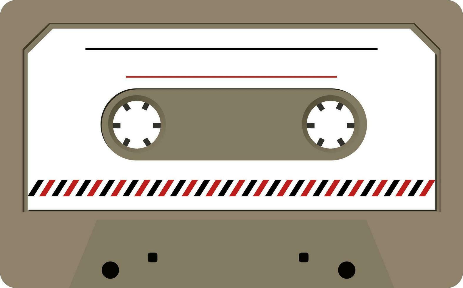 Isolated icon of cassette. vector