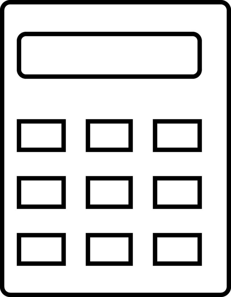 Flat style calculator icon. vector