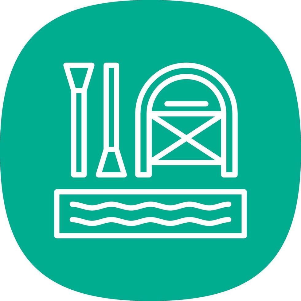 Rafting Vector Icon Design