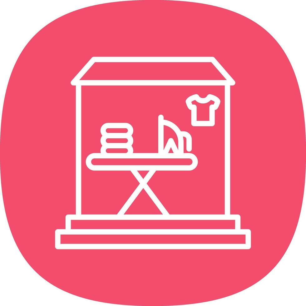 Laundry shop Vector Icon Design