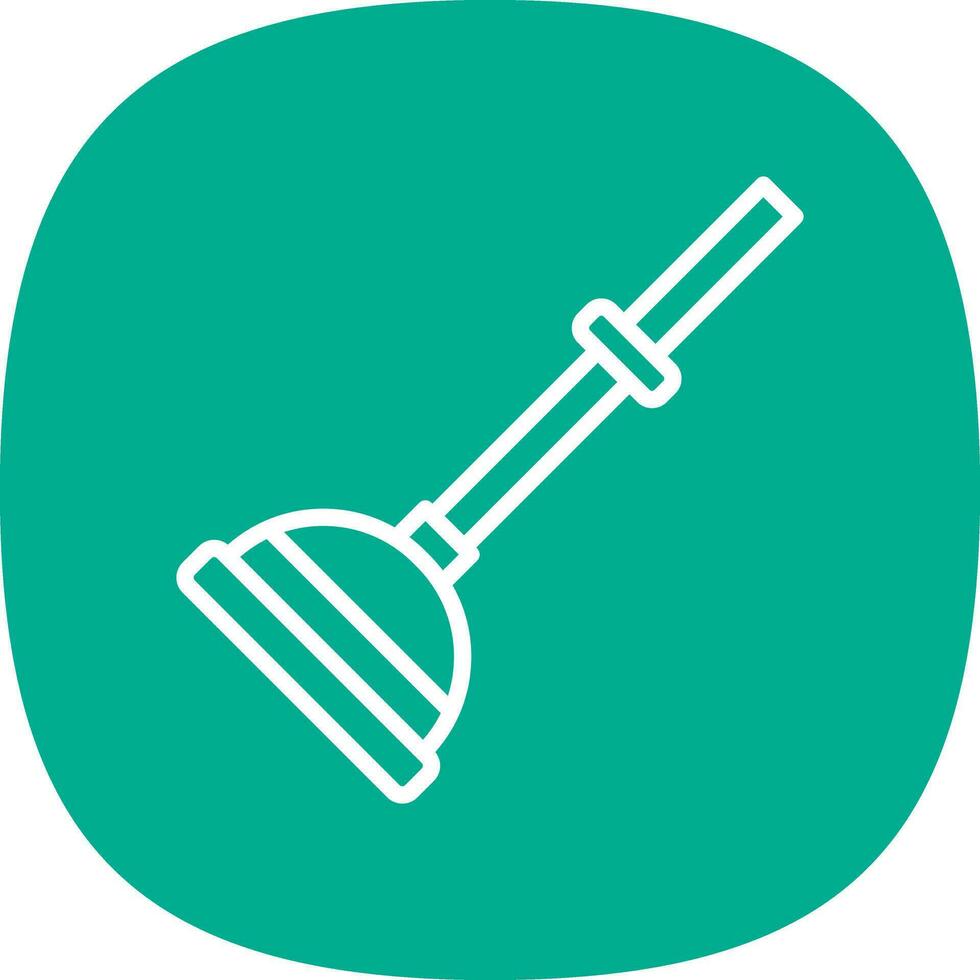 Plunger Vector Icon Design