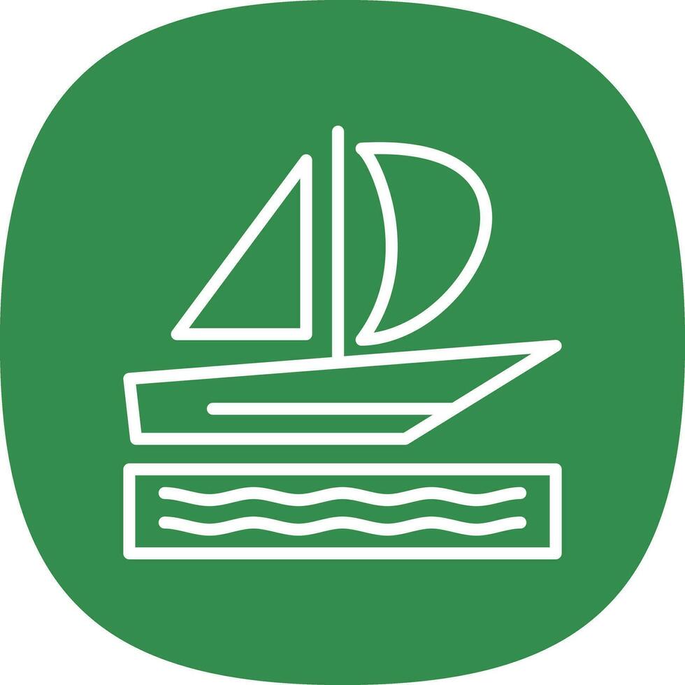 Silboat Vector Icon Design