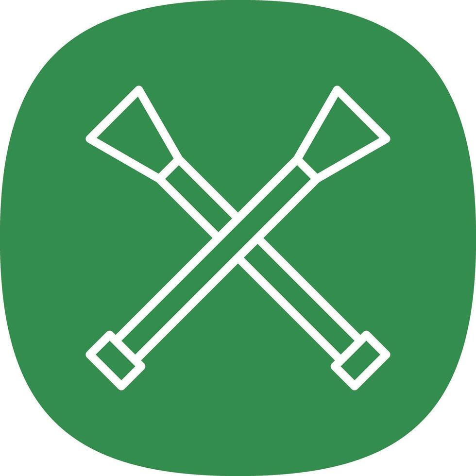 Paddle Vector Icon Design