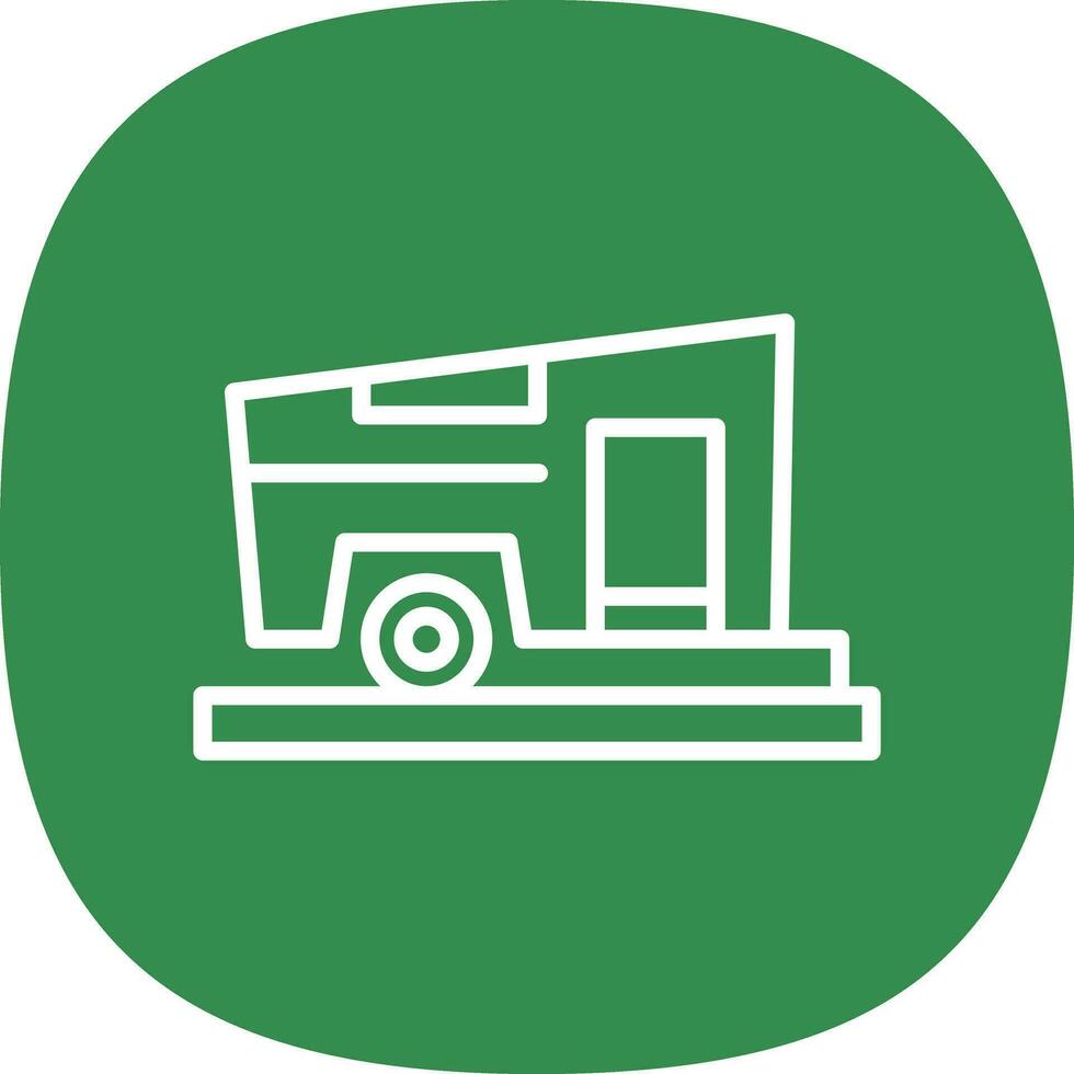Campervan Vector Icon Design